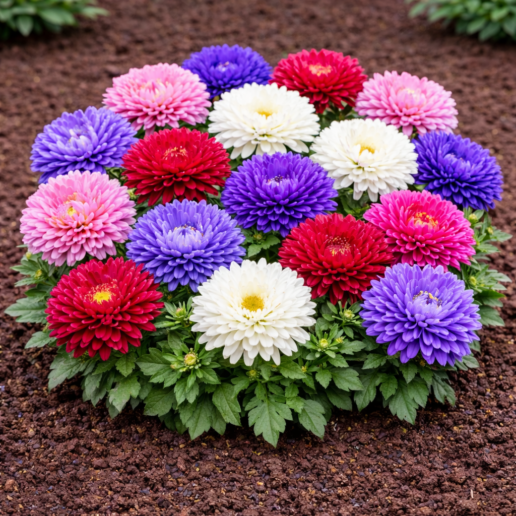 Aster Formula Mixed Seeds - 50 Seeds Pack | Chemical-Free | Easy to Grow