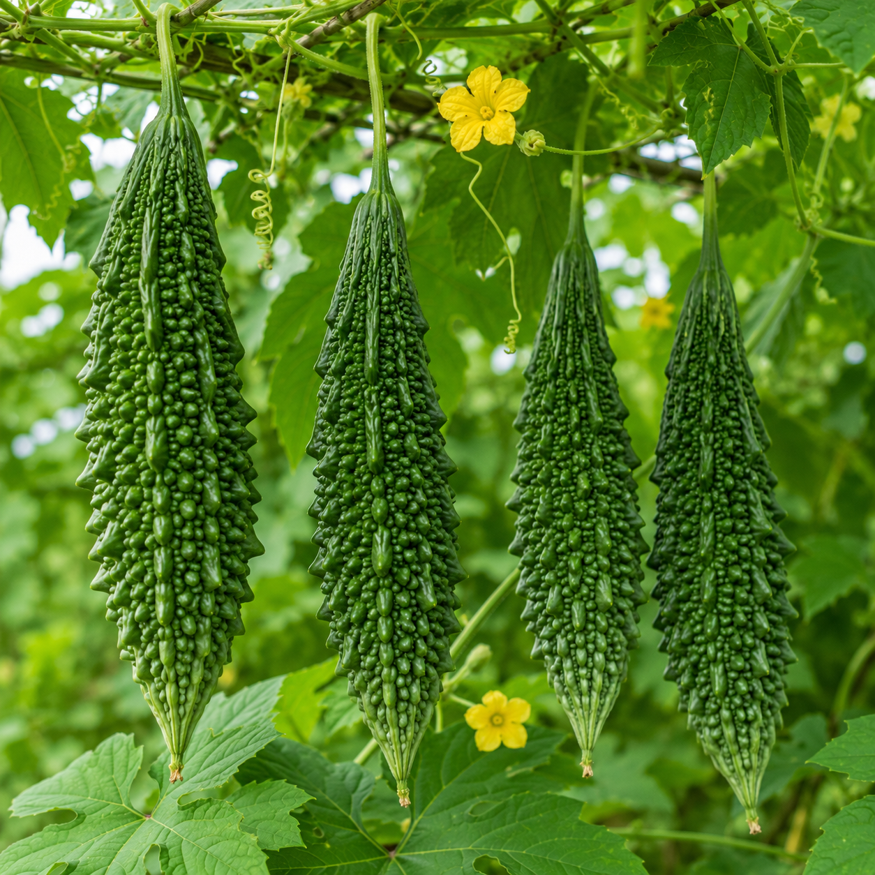Bitter Gourd (Karela / Kakarkaya) – Naati / Desi Seeds (30 Seeds Pack) | Open Pollinated | Chemical-Free