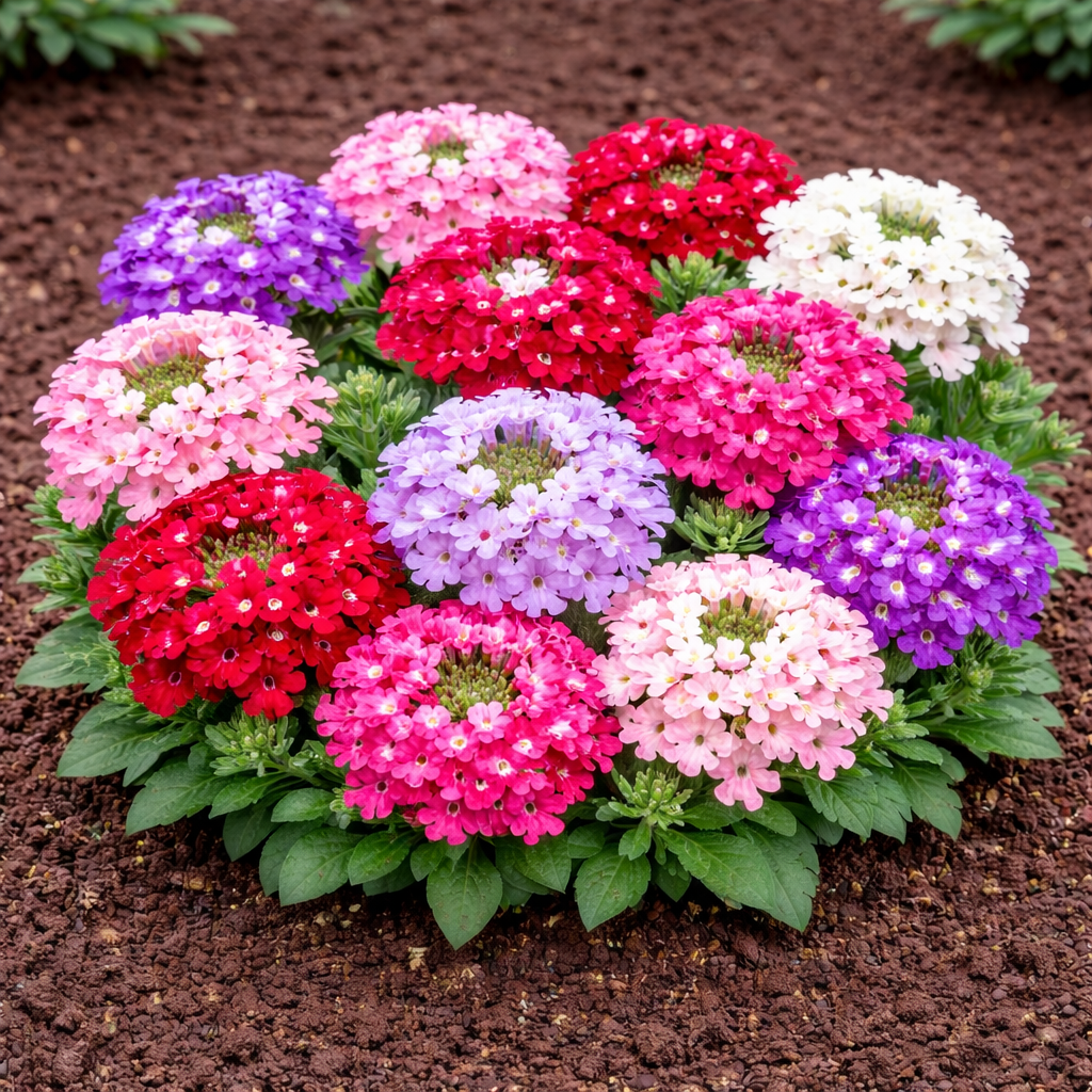 Verbena Quartz Mixed Seeds - 50 Seeds Pack | Chemical-Free | Easy to Grow