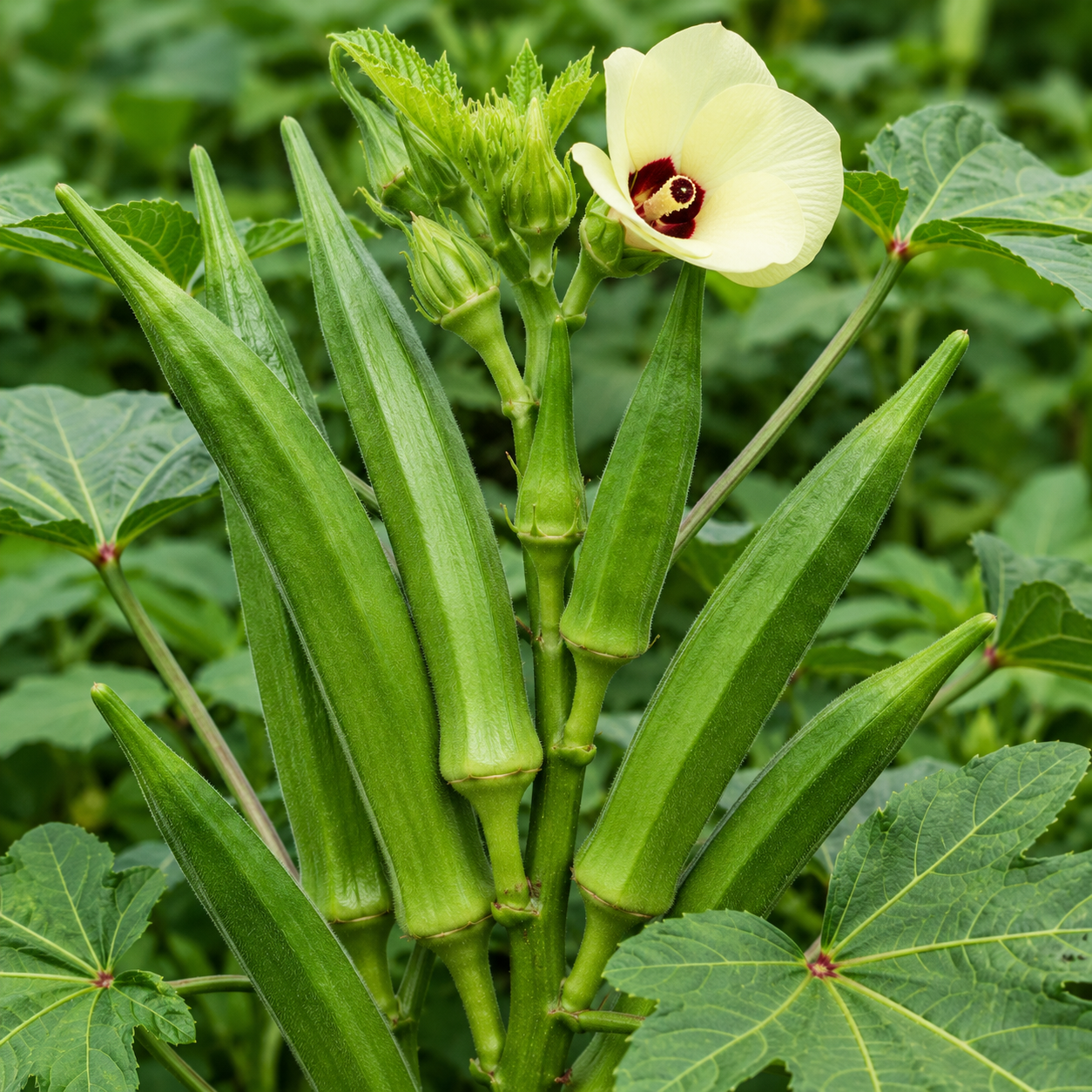 Okra / Lady Finger / Bhindi – Naati / Desi Seeds (30 Seeds Pack) | Open Pollinated | Chemical-Free