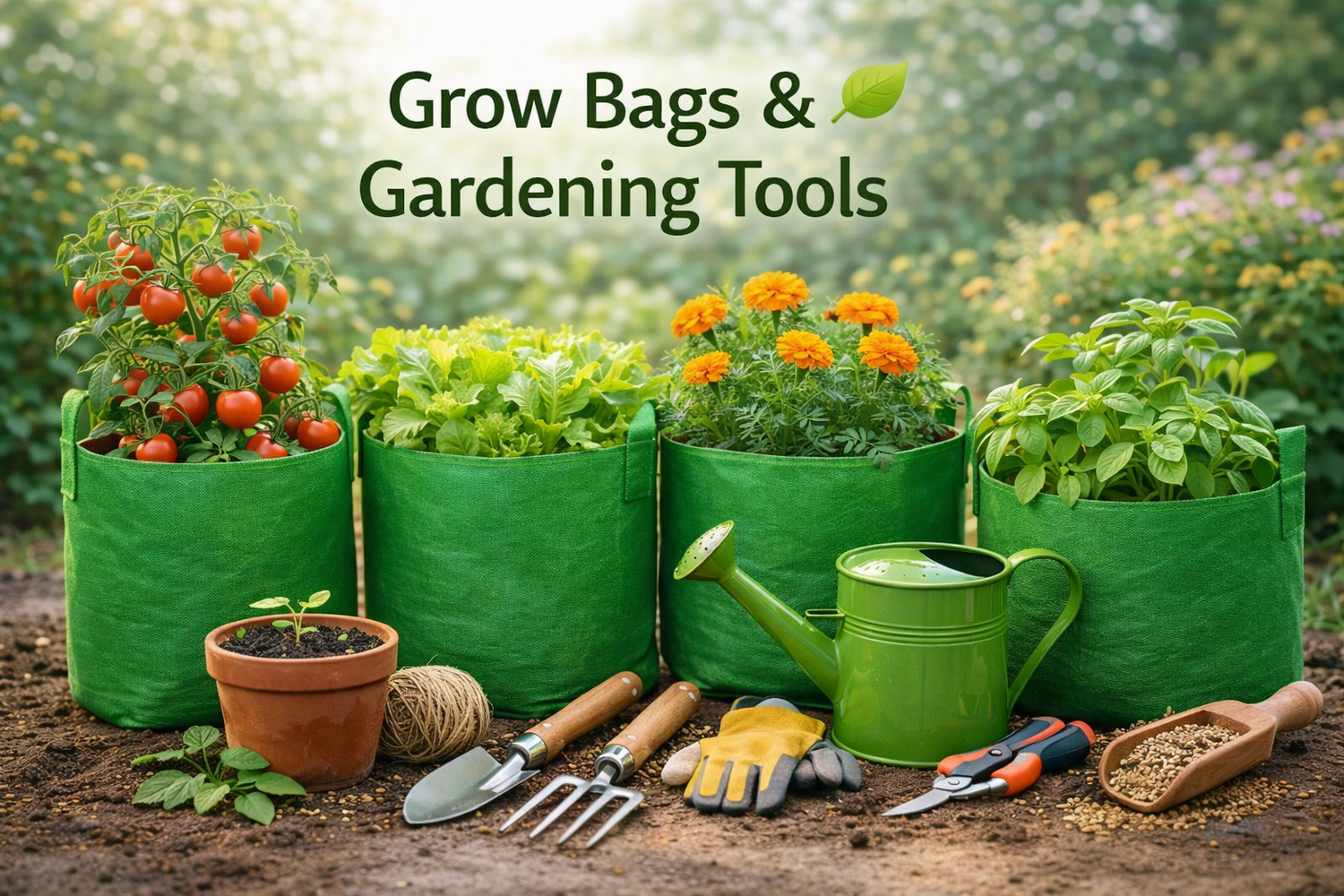 Grow Bags & Gardening Tools