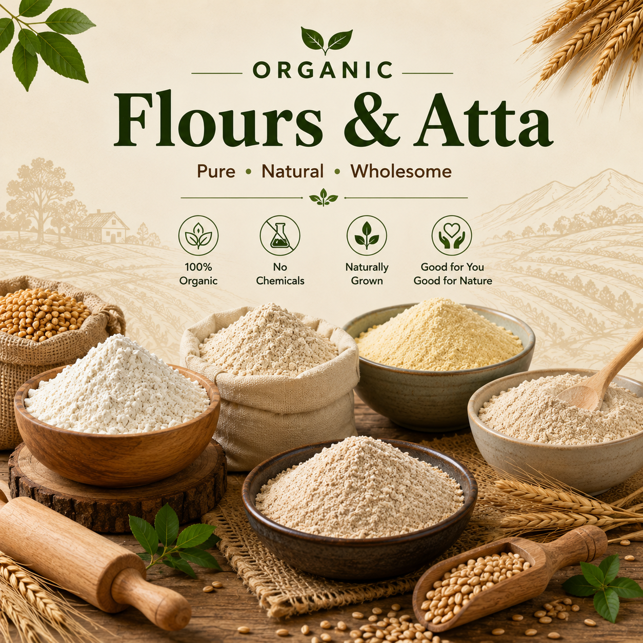 Organic Flours & Atta