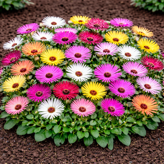 Ice Plant Mixed Mesembryanthemum Seeds - 100 Seeds Pack | Chemical-Free | Easy to Grow