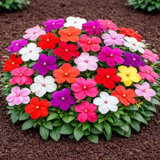 Impatiens Babby Mixed Seeds - 50 Seeds Pack | Chemical-Free | Easy to Grow