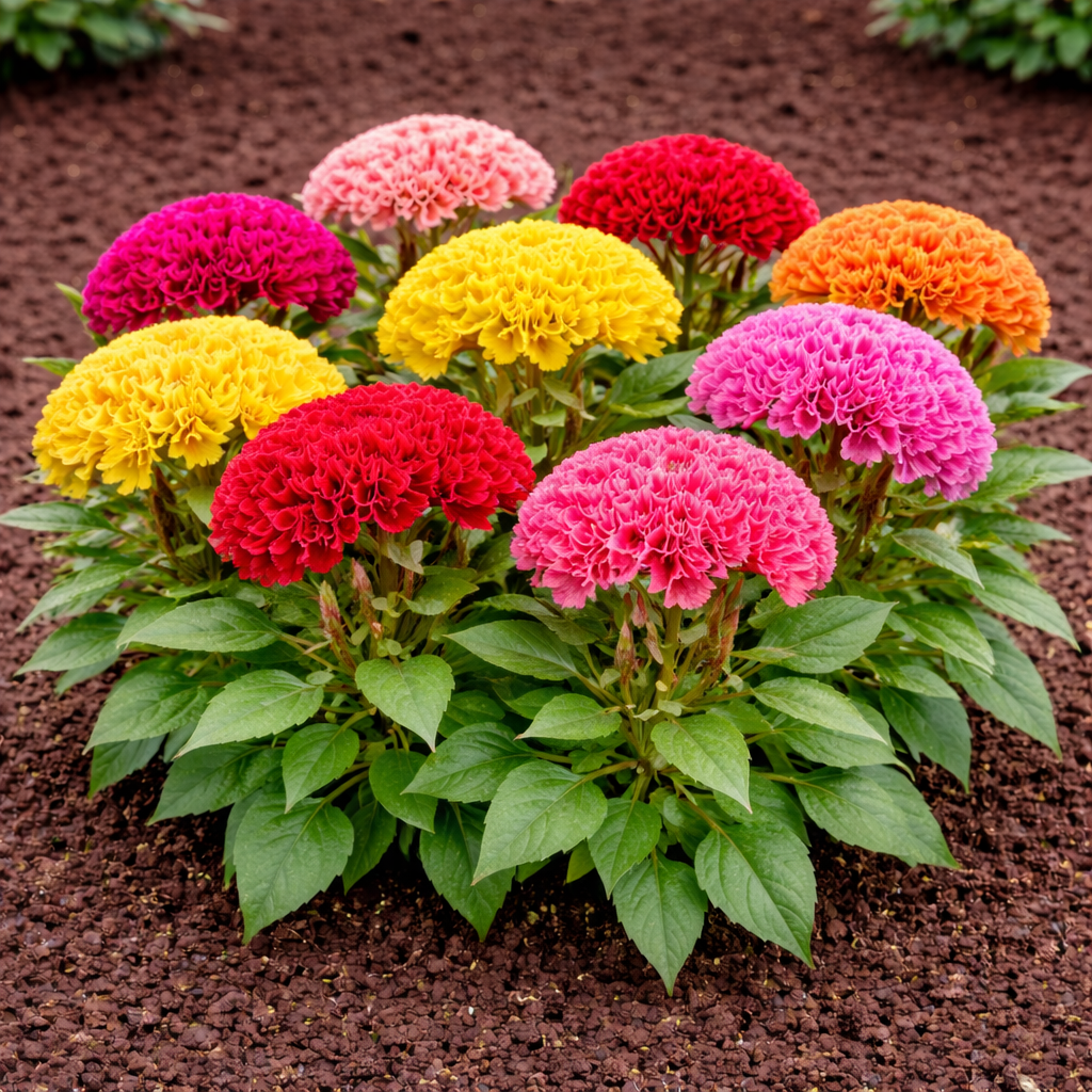 Cockscomb Dwarf Cristata Seeds - 100 Seeds Pack | Chemical-Free | Easy to Grow