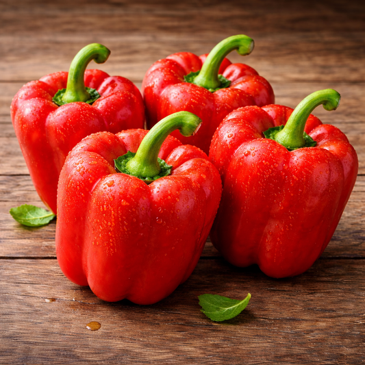 Capsicum Red Seeds - 30 Seeds Pack | Chemical-Free | Easy to Grow