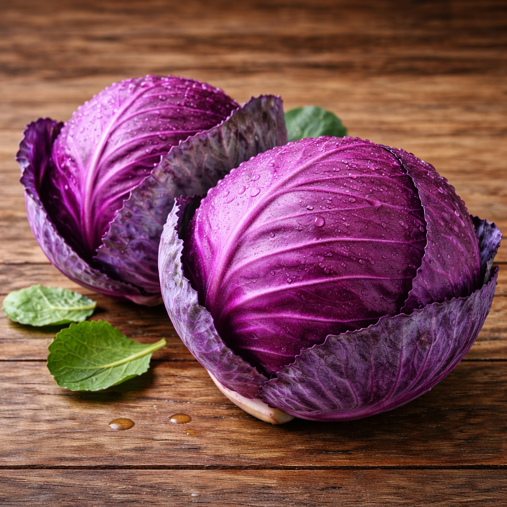 Red Cabbage Seeds - 50 Seeds Pack | Chemical-Free | Easy to Grow