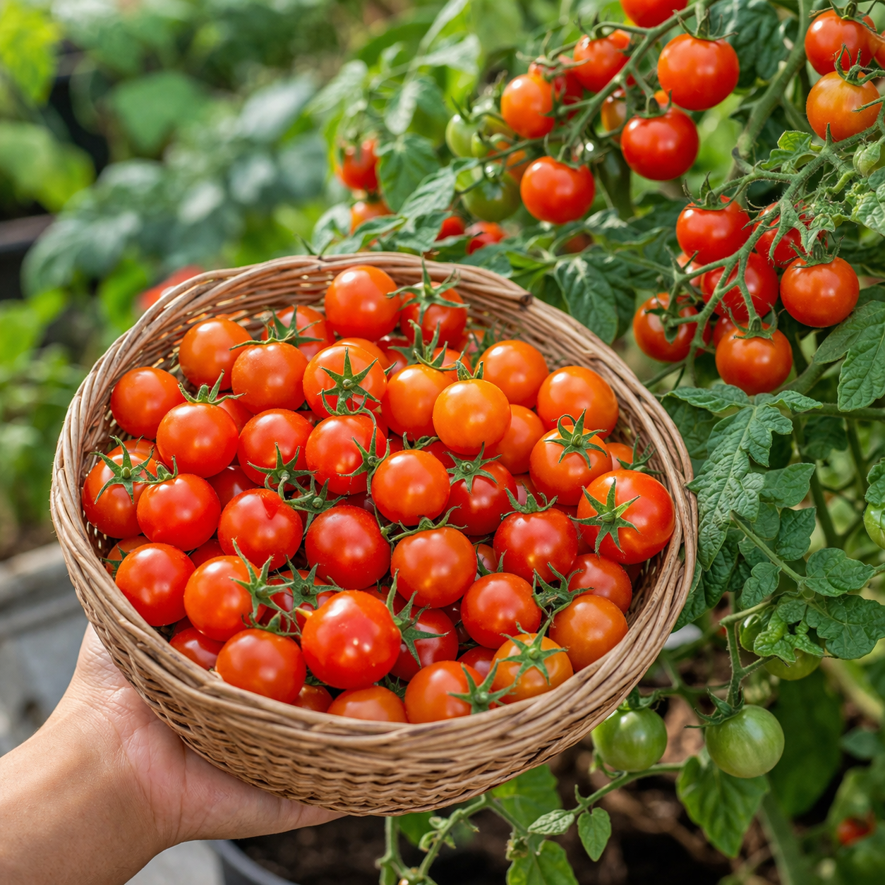 Honey Cherry Tomato Seeds - 50 Seeds Pack | Chemical-Free | Easy to Grow