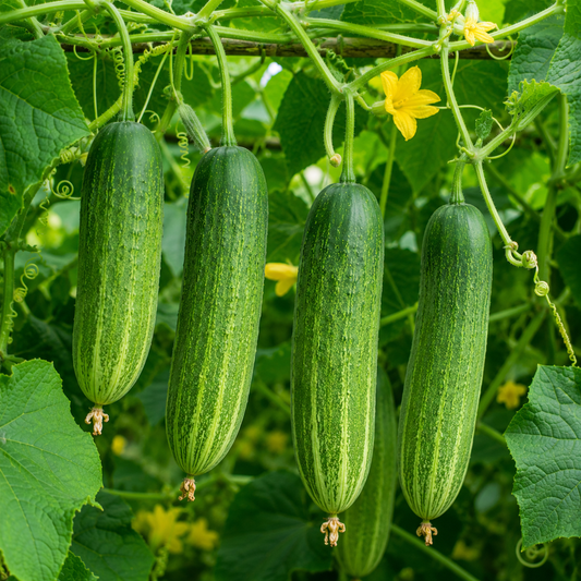Cucumber (Desi Kakdi) – Naati / Desi Seeds (30 Seeds Pack) | Open Pollinated | Chemical-Free
