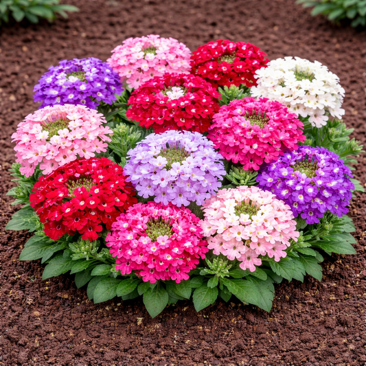 Verbena Quartz Mixed Seeds - 50 Seeds Pack | Chemical-Free | Easy to Grow