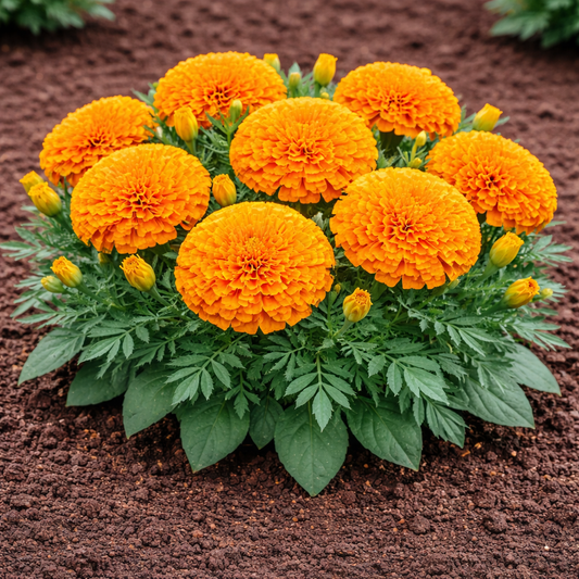 Marigold Inca Orange Seeds - 10 Seeds Pack | Chemical-Free | Easy to Grow